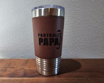 Personalized Football Wrapped Tumblers (20oz)