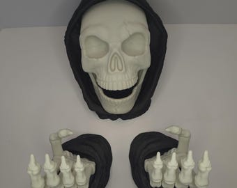 Grim Reaper Wall Mounted Headphone/Controller Holder