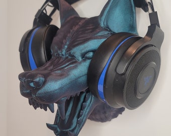 Wolf Headphone Holder