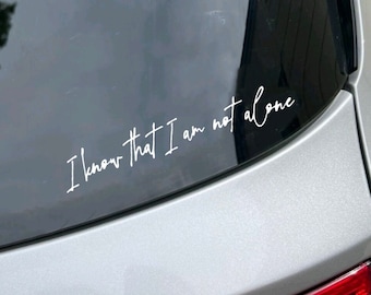 I Know That I Am Not Alone Greta Van Fleet Frozen Light Decal