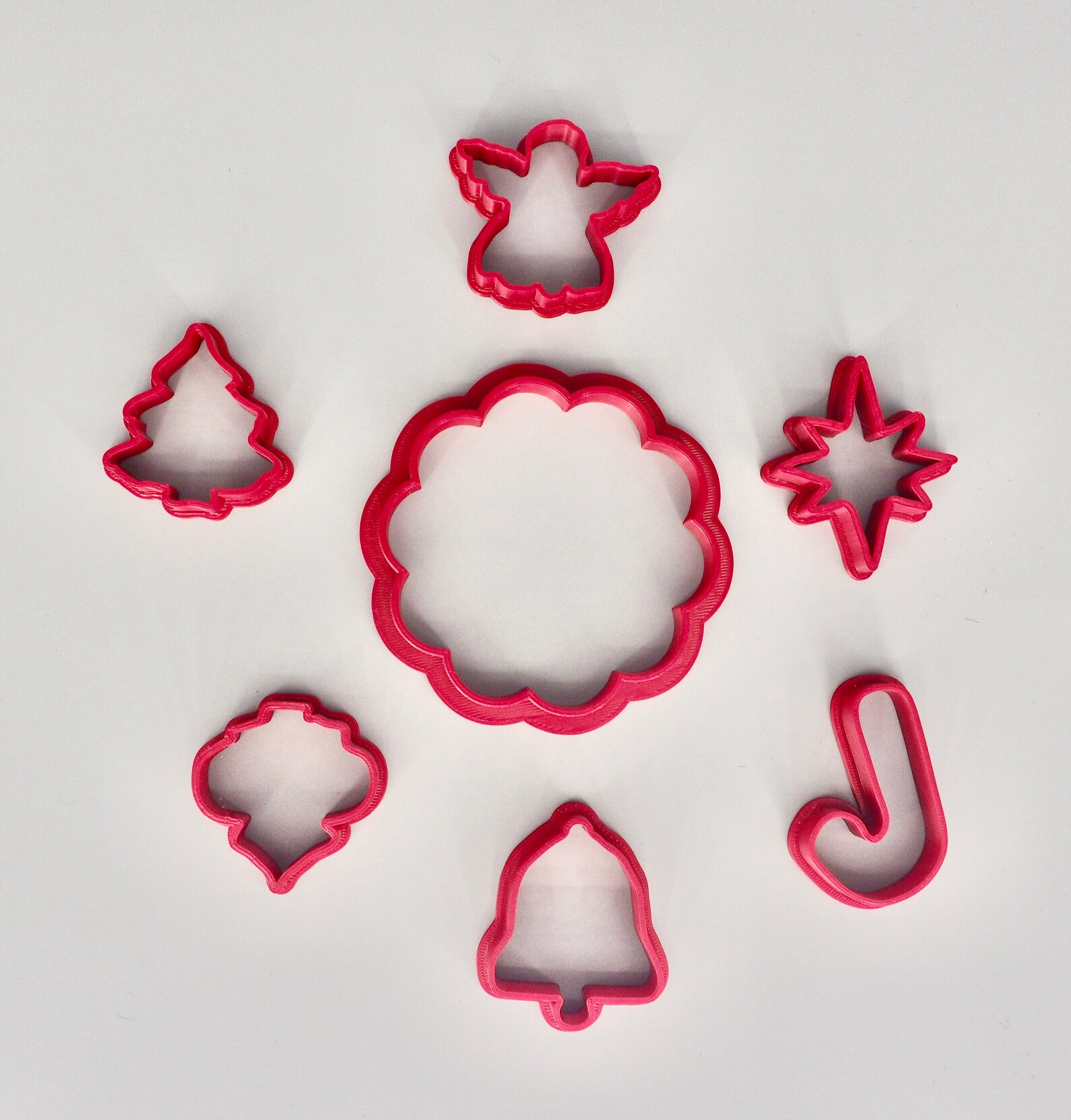 Christmas Cookie Cutter Set of 7 Pieces Etsy UK