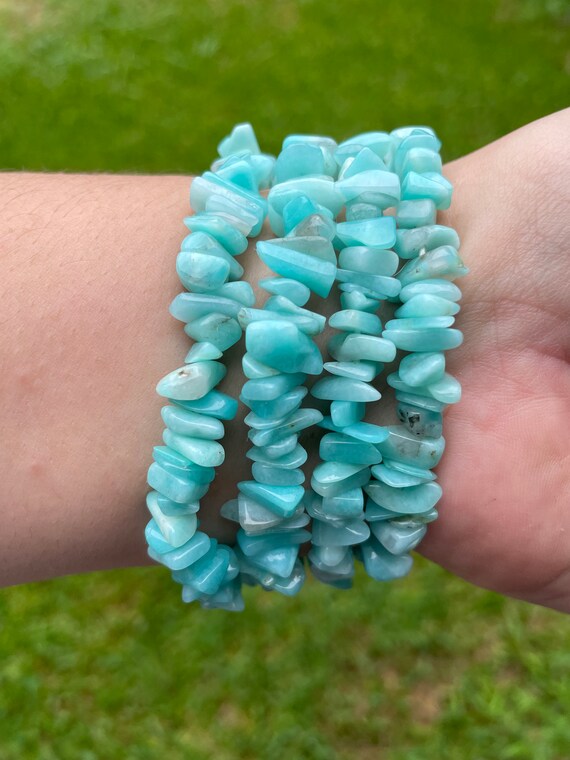 Amazonite chip bracelet deals