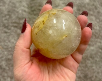 Golden Healer Sphere – Powerful Yellow Crystal for Healing, Energy Amplification & Spiritual Growth