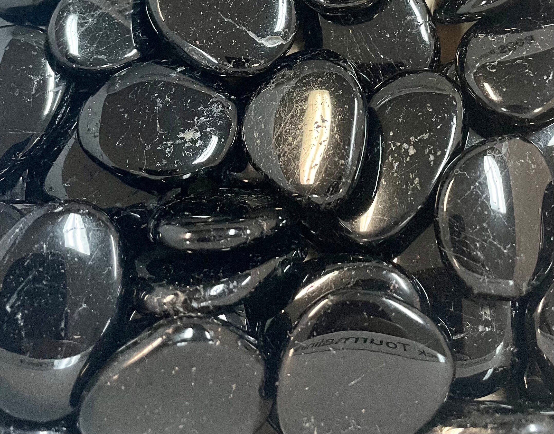 High Quality Black Tourmaline Smooth Stone Etsy UK