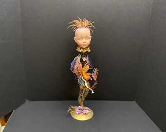 HOPE Mixed Media Assemblage Art OOAK Doll Art