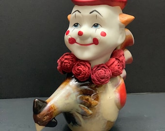 OLD RED Mixed Media Assemblage Art OOAK Doll Art