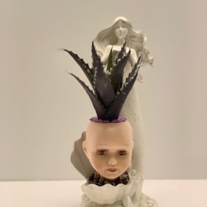 URSULA arte de medios mixtos OOAK arte de montaje de arte de muñeca BOHO