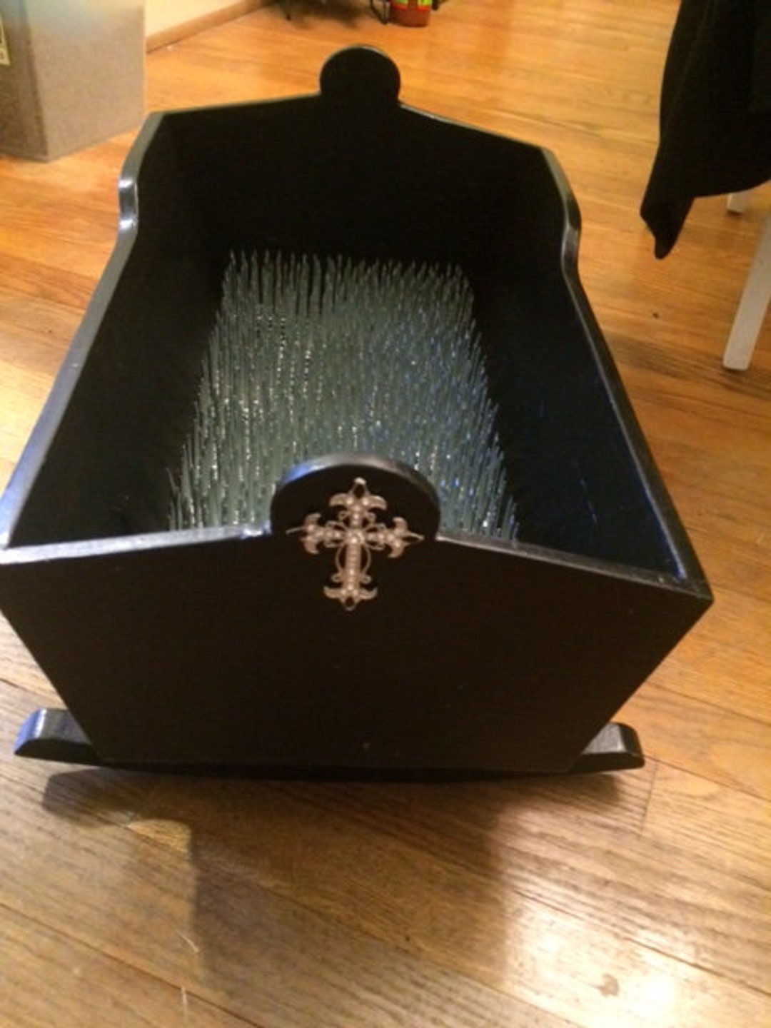 Gothic Doll Crib Bed of Nails up Cycled Etsy