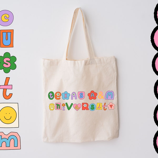 College Tote Bag Etsy