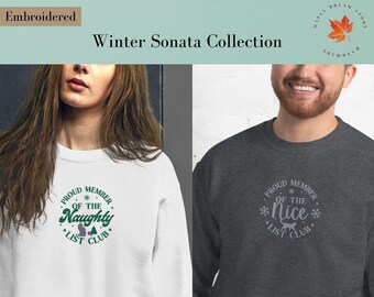 Sudadera navideña bordada: Camiseta de invierno para las fiestas
