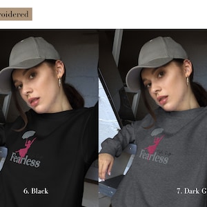 TAYLOR VERSION| Fearless, Embroidered Sweatshirt, Swiftie Fan Shirt, Taylor Tour Shirt, Unisex Adult Embroidered Shirt, Teenager Taylor Gift