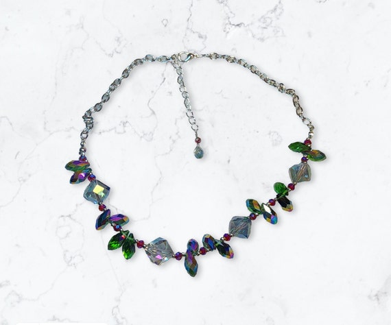 Crystal Teardrop Choker