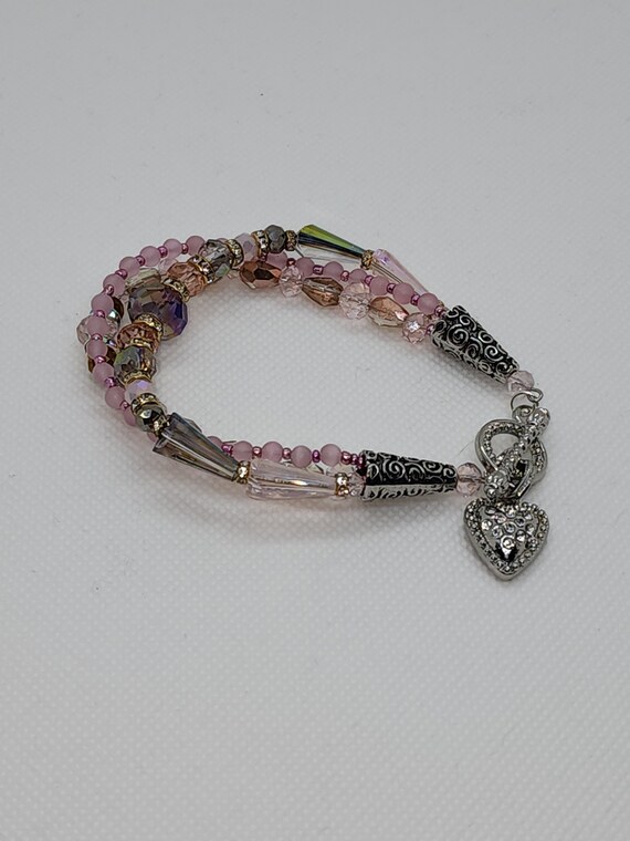 Pink Rhinestone Bracelet