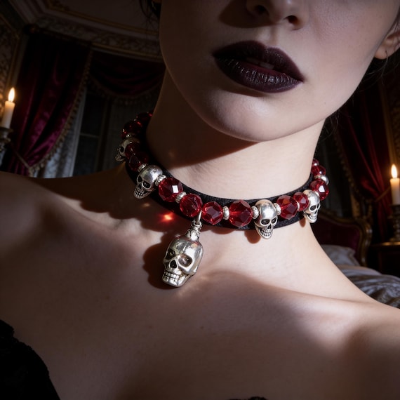 Red Skull Choker
