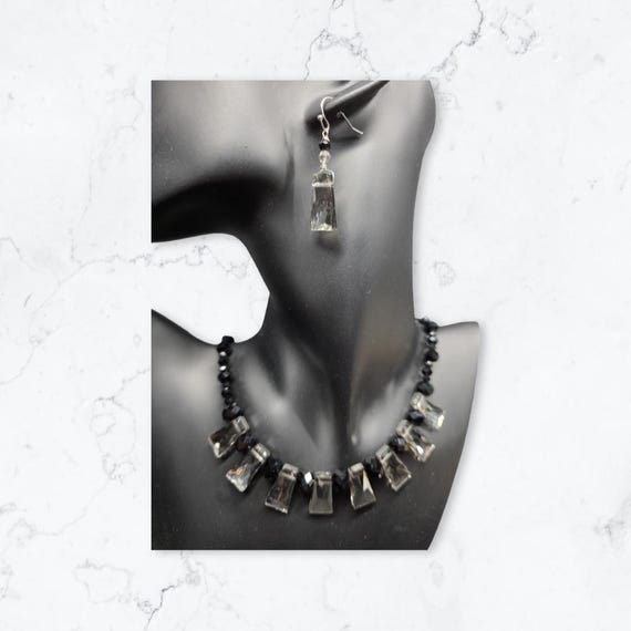 Smokey Gray Necklace Set