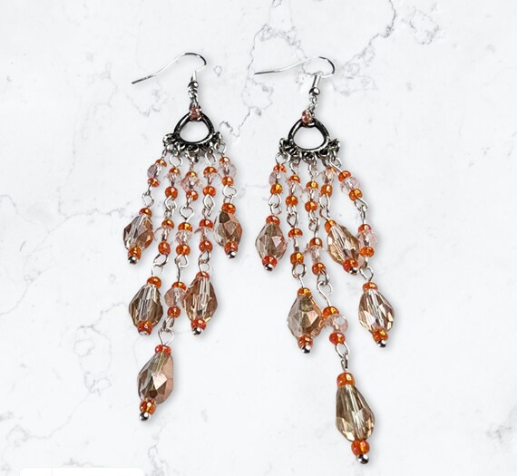 Rose Gold Teardrop Earrings