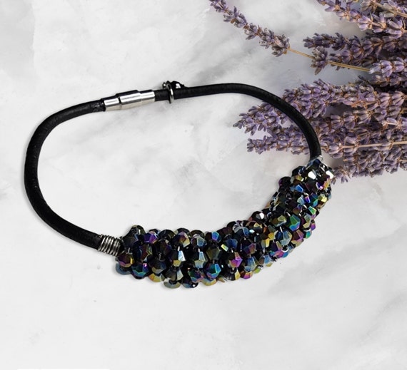 Beaded Leather Bracelet