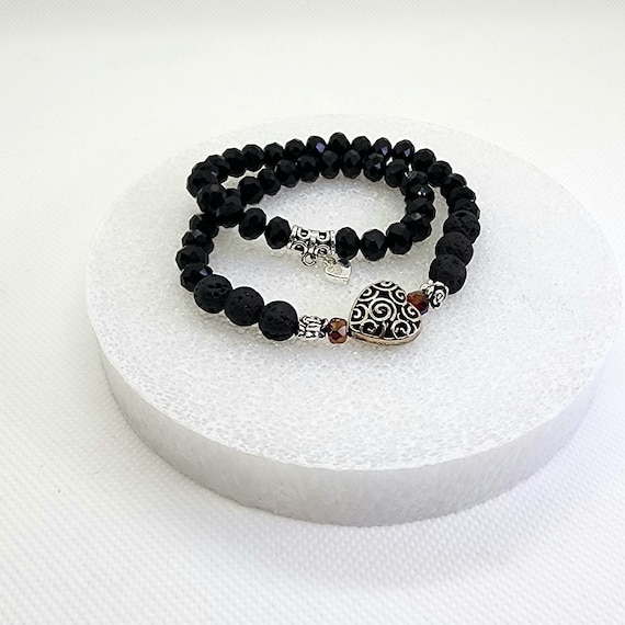 Lava Stone Stretch Bracelet