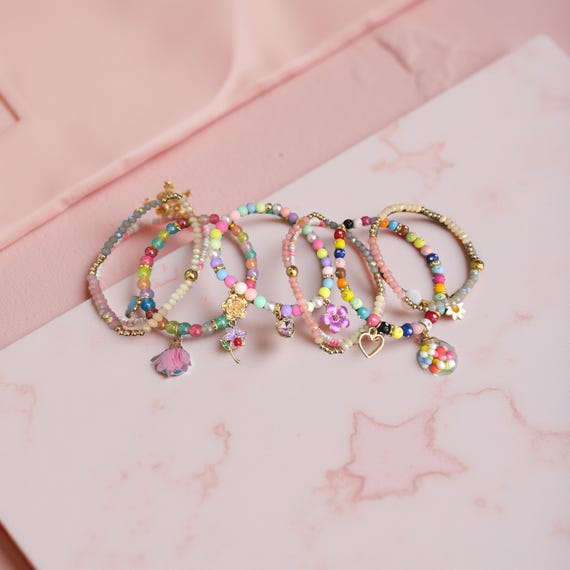 Girls Stackable Stretch Bracelets 6