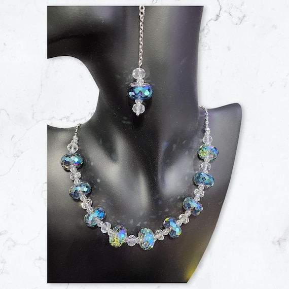 Chunky Crystal Necklace Set