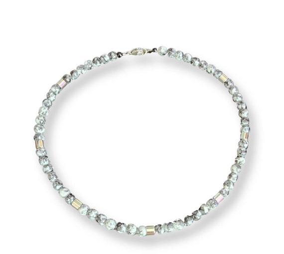 Gray Bead Necklace