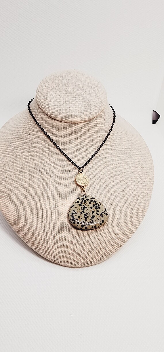 Dalmatian Stone Pendant