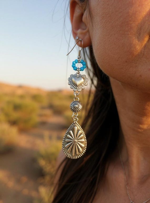 Western-Style Dangle Earrings