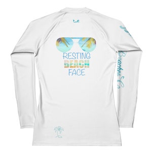Basic Rash Guard Resting Beach Face