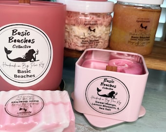 Basic Beaches - Sweet, Floral, & Salty Scented with Mango and Rosehip oil