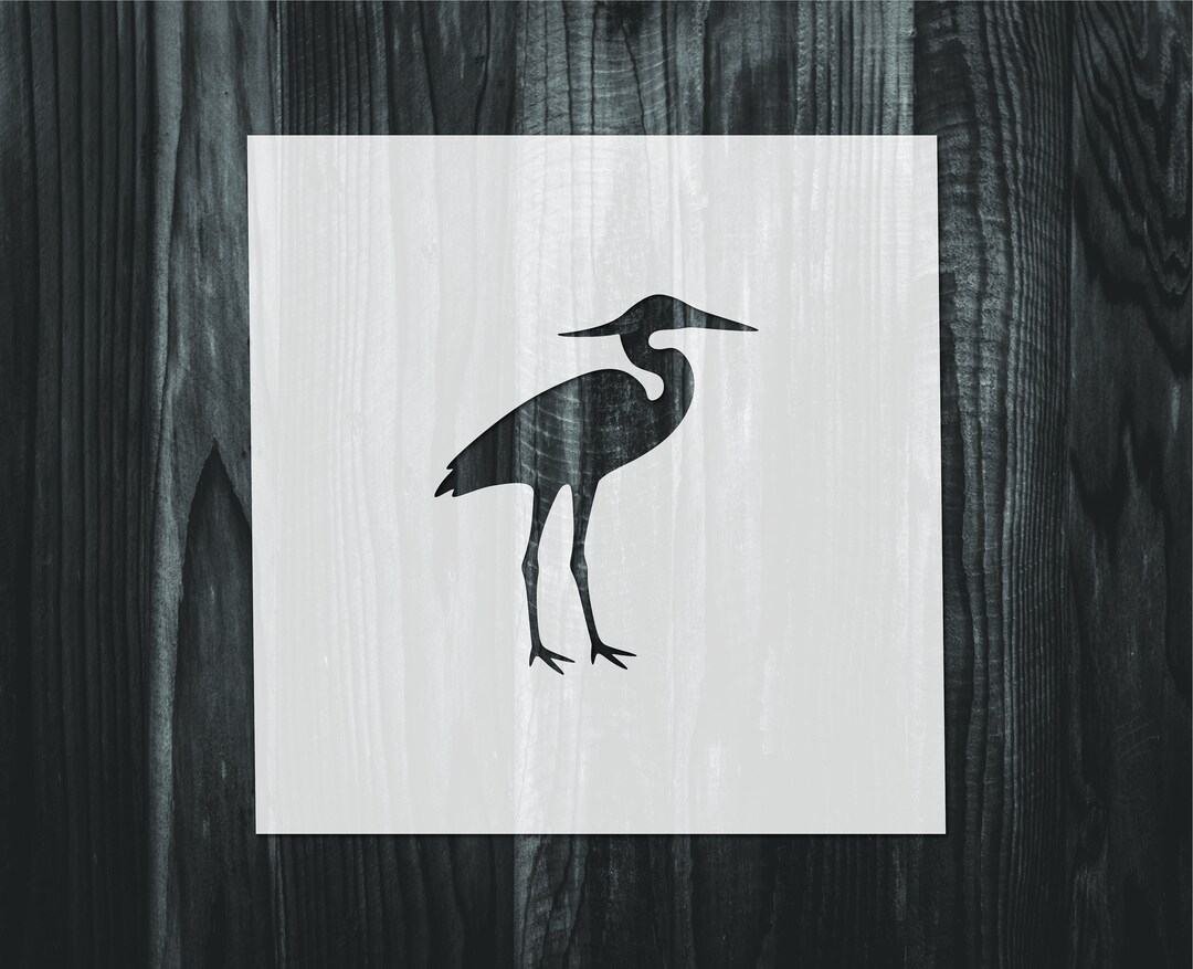 Heron Stencil, Mylar Reusable Stencil, Stencil, FAST SHIPPING - Etsy