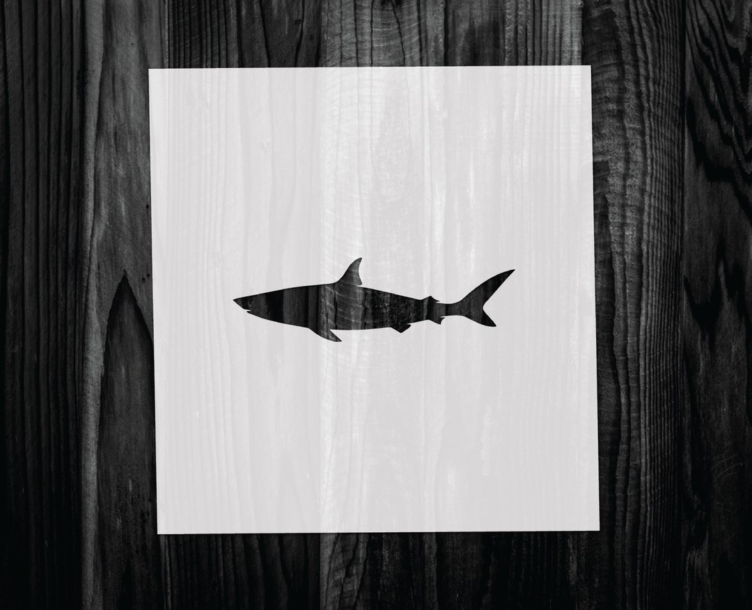 Shark Stencil Mylar Reusable Stencil Stencil FAST SHIPPING