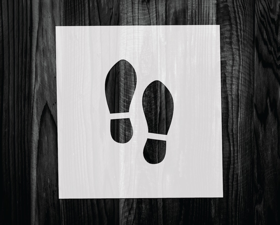 Shoe Print Stencil, Mylar Reusable Stencil, Stencil, FAST SHIPPING - Etsy