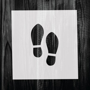 Shoe Print Stencil, Mylar reusable stencil, Stencil, FAST SHIPPING