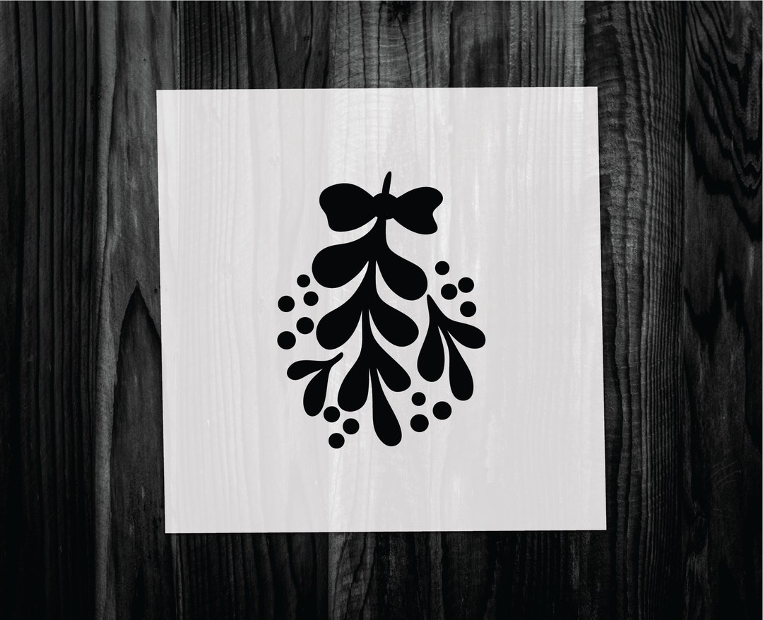 Mistletoe Stencil, Mylar Reusable Stencil, Stencil, FAST SHIPPING - Etsy