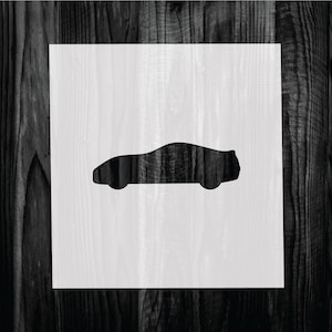 Sports Car Stencil, Mylar reusable stencil, Stencil, FAST SHIPPING