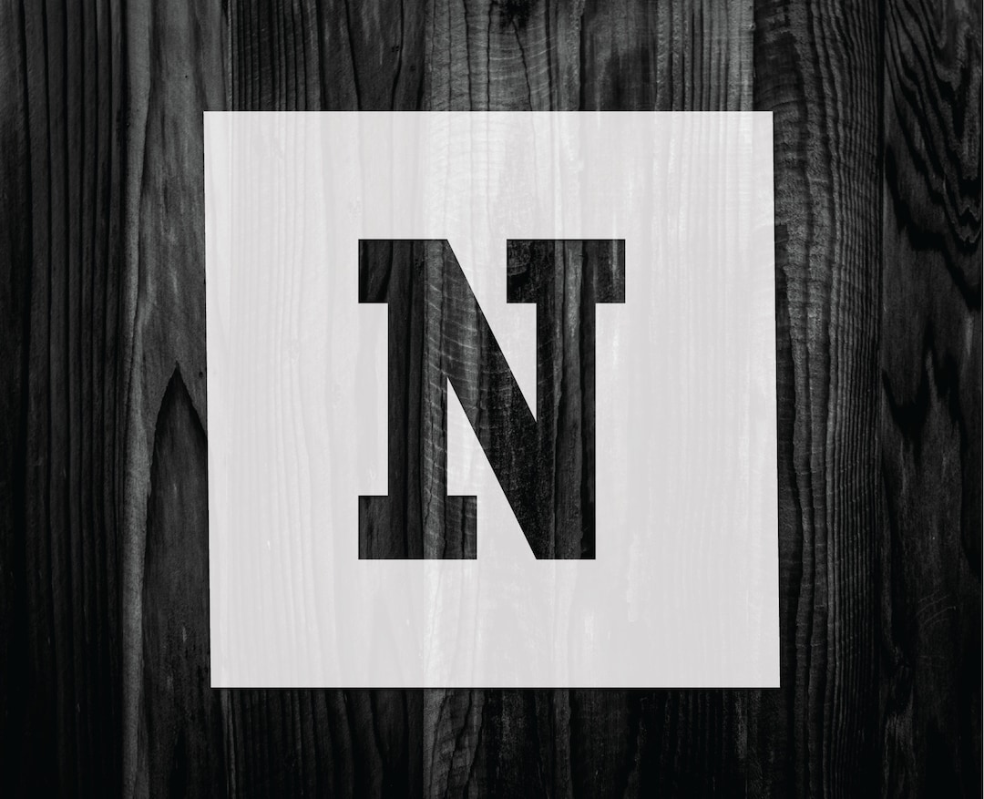 Letter N Stencil, Mylar Reusable Stencil, Stencil, FAST SHIPPING - Etsy