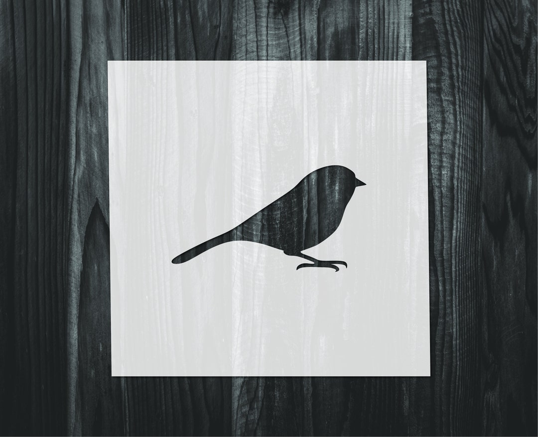 Chickadee Stencil, Mylar Reusable Stencil, Stencil, FAST SHIPPING - Etsy