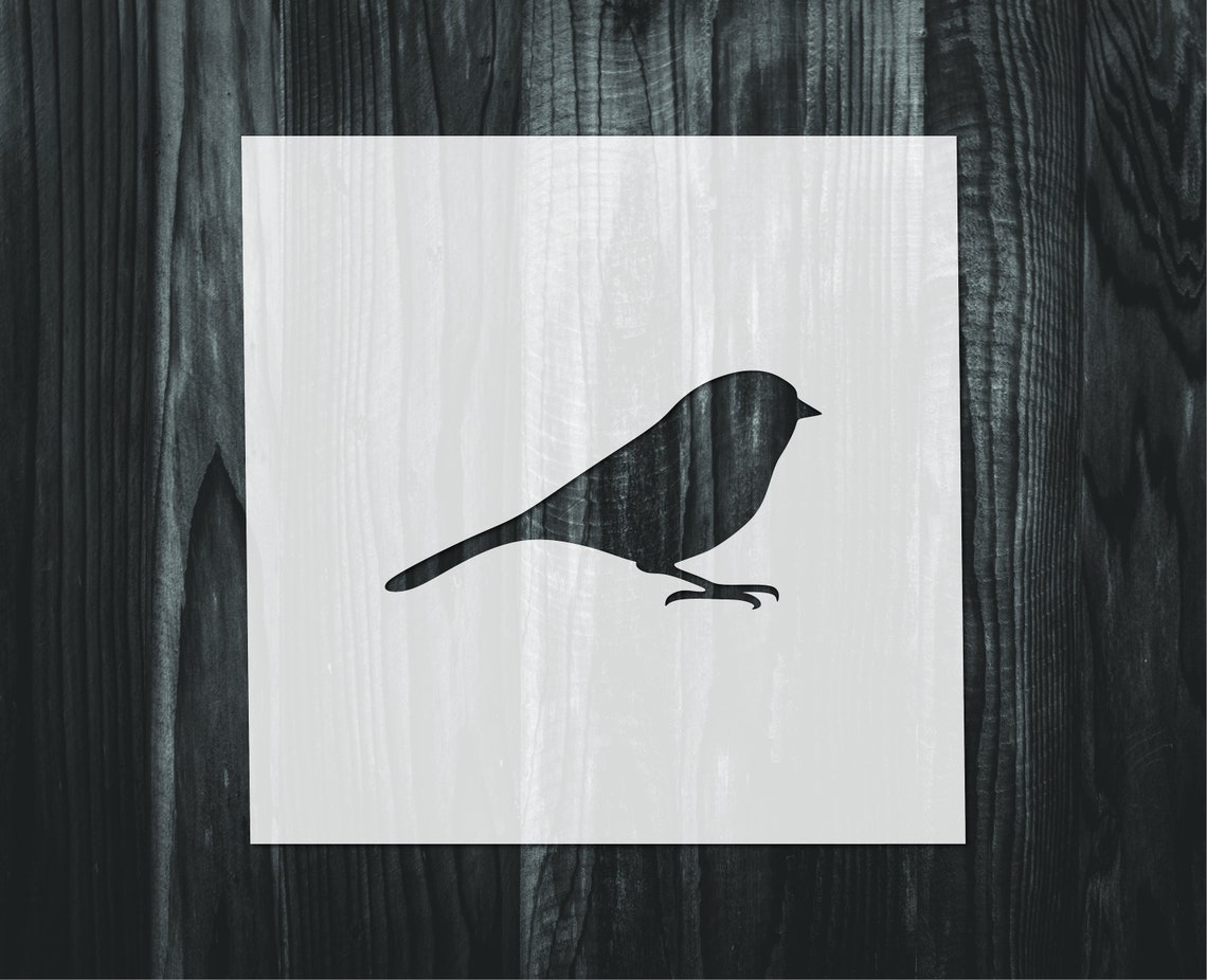 Chickadee Stencil Mylar Reusable Stencil Stencil FAST - Etsy