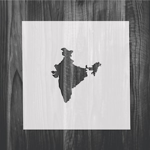 India Map Stencil: Reusable Mylar Template