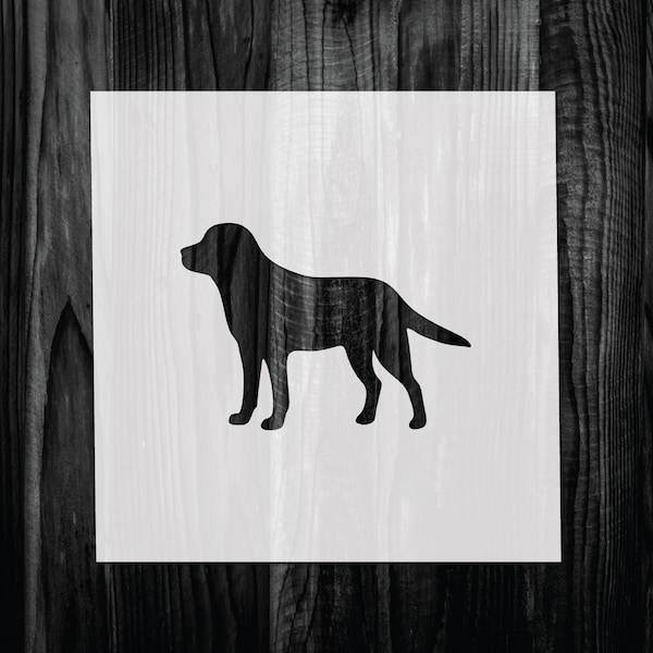 Labrador Stencil, Mylar reusable stencil, Stencil, FAST SHIPPING