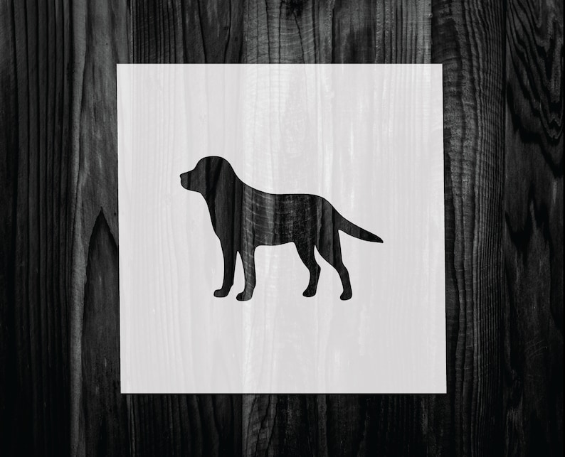 Labrador Stencil Mylar Reusable Stencil Stencil FAST Etsy