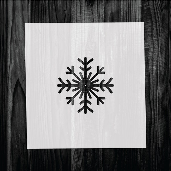 Snowflake Stencil, Mylar reusable stencil, Stencil, FAST SHIPPING