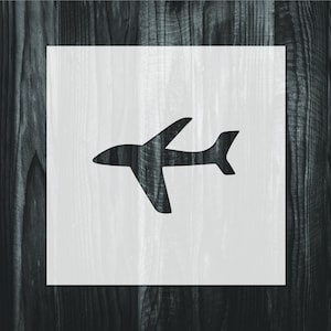 Airplane stencil, Mylar reusable stencil, Airplane, Stencil, FAST SHIPPING