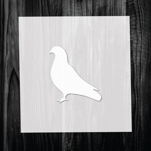 Pigeon Stencil: Reusable Mylar Craft Stencil
