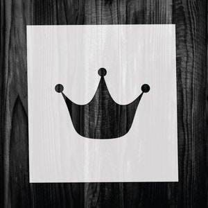 Princess Crown Stencil, Mylar reusable stencil, Stencil, FAST SHIPPING