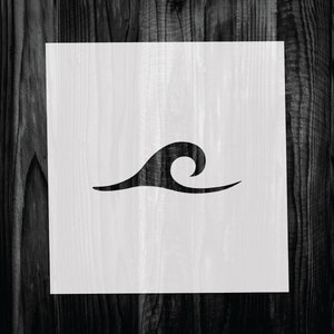Ocean Wave Stencil: Reusable Mylar Template