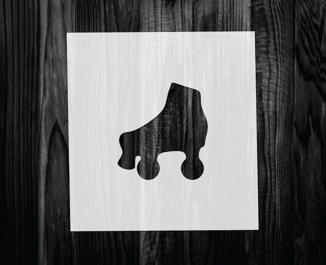 Roller Skate Stencil, Mylar Reusable Stencil, Stencil, FAST SHIPPING Etsy