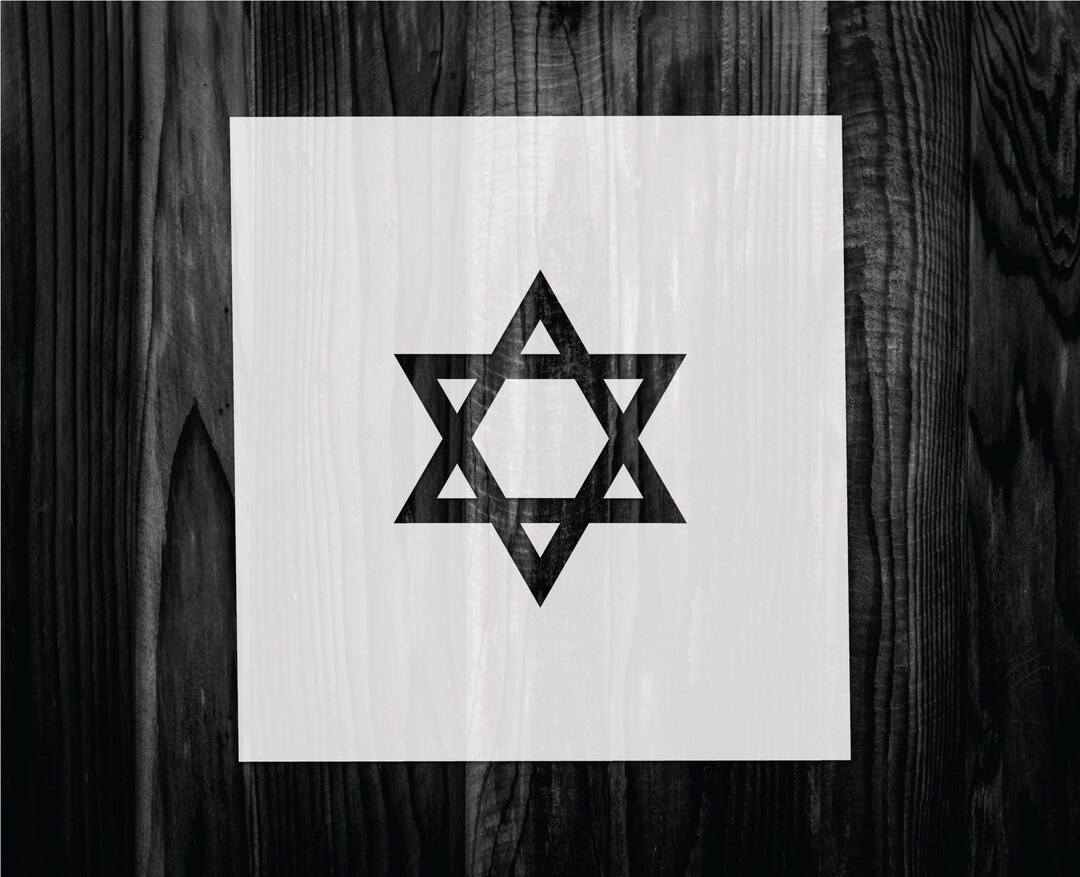 Star of David Stencil, Mylar Reusable Stencil, Stencil, FAST SHIPPING