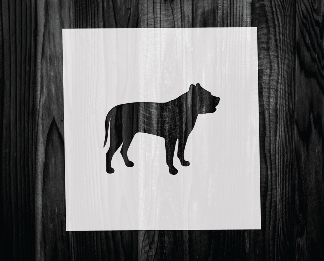 Pit Bull Stencil, Mylar Reusable Stencil, Stencil, FAST SHIPPING - Etsy