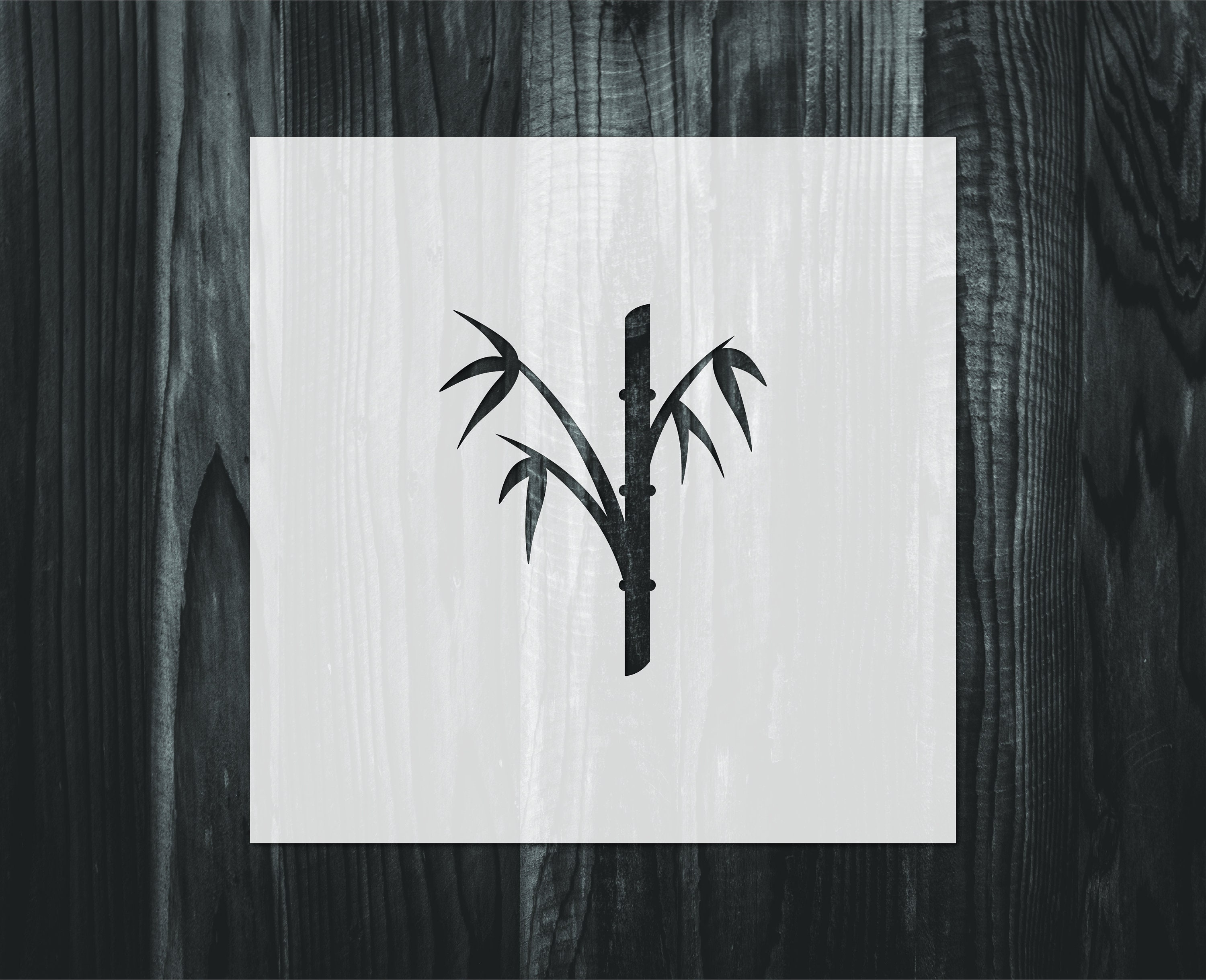 Bamboo stencil Mylar reusable stencil Stencil FAST SHIPPING Etsy